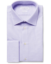 Мужская светло-фиолетовая классическая рубашка от Richard James