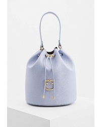 Светло-фиолетовая кожаная сумка-мешок от Furla