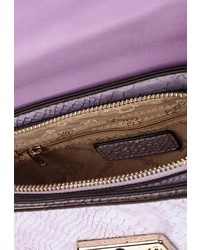 Светло-фиолетовая кожаная сумка через плечо от Dispacci