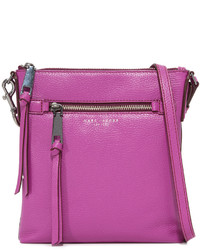 Светло-фиолетовая кожаная сумка через плечо от Marc Jacobs