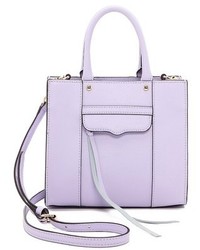Светло-фиолетовая кожаная сумка через плечо от Rebecca Minkoff