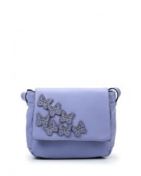 Светло-фиолетовая кожаная сумка через плечо от Sabellino