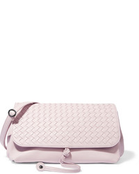 Женская светло-фиолетовая кожаная сумка от Bottega Veneta
