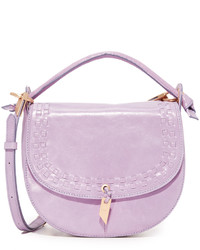 Женская светло-фиолетовая кожаная сумка от Foley + Corinna