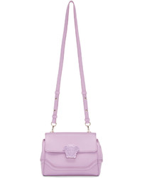 Женская светло-фиолетовая кожаная сумка от Versace