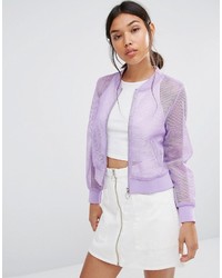 Светло-фиолетовая куртка