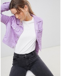 Светло-фиолетовая куртка-рубашка