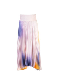 Светло-фиолетовая пышная юбка с принтом тай-дай