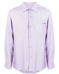 Мужская светло-фиолетовая рубашка с длинным рукавом от Ami Paris