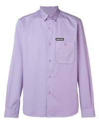 Мужская светло-фиолетовая рубашка с длинным рукавом от Ami Paris