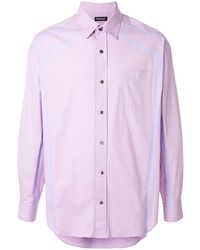 Мужская светло-фиолетовая рубашка с длинным рукавом от Christian Dada