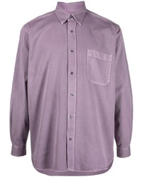 Мужская светло-фиолетовая рубашка с длинным рукавом от Closed