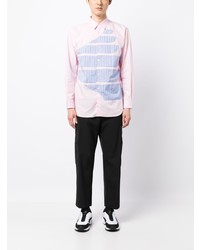 Мужская светло-фиолетовая рубашка с длинным рукавом от Comme Des Garcons SHIRT