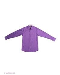 Мужская светло-фиолетовая рубашка с длинным рукавом от Donatto