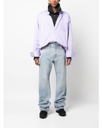 Мужская светло-фиолетовая рубашка с длинным рукавом от Botter