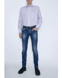 Мужская светло-фиолетовая рубашка с длинным рукавом от Eterna