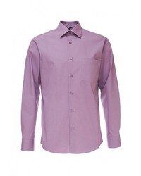 Мужская светло-фиолетовая рубашка с длинным рукавом от GREG
