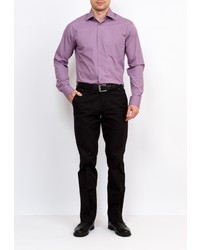 Мужская светло-фиолетовая рубашка с длинным рукавом от GREG