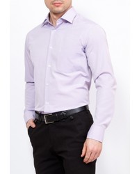Мужская светло-фиолетовая рубашка с длинным рукавом от GREG