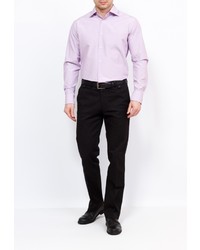 Мужская светло-фиолетовая рубашка с длинным рукавом от GREG