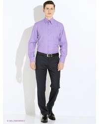 Мужская светло-фиолетовая рубашка с длинным рукавом от Greg Horman