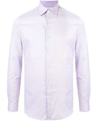 Мужская светло-фиолетовая рубашка с длинным рукавом от Kent & Curwen
