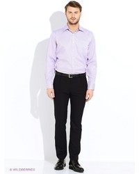 Мужская светло-фиолетовая рубашка с длинным рукавом от LIVANSO