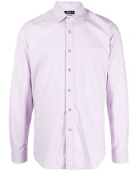 Мужская светло-фиолетовая рубашка с длинным рукавом от Man On The Boon.