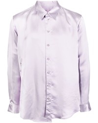Мужская светло-фиолетовая рубашка с длинным рукавом от Martine Rose