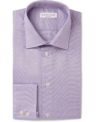 Мужская светло-фиолетовая рубашка с длинным рукавом от Richard James