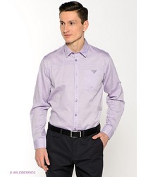 Мужская светло-фиолетовая рубашка с длинным рукавом от Top Secret