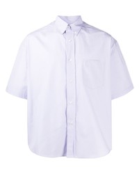 Мужская светло-фиолетовая рубашка с коротким рукавом от Ami Paris