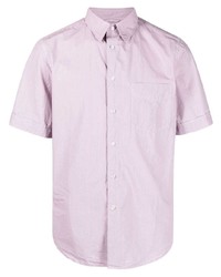Мужская светло-фиолетовая рубашка с коротким рукавом от Aspesi