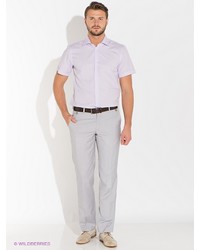 Мужская светло-фиолетовая рубашка с коротким рукавом от Bazioni