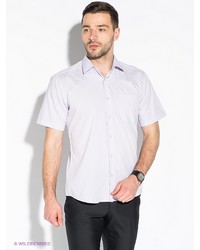 Мужская светло-фиолетовая рубашка с коротким рукавом от Favourite