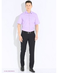 Мужская светло-фиолетовая рубашка с коротким рукавом от Imperator