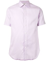 Мужская светло-фиолетовая рубашка с коротким рукавом от Kent & Curwen