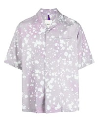 Мужская светло-фиолетовая рубашка с коротким рукавом от Oamc