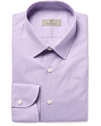 Мужская светло-фиолетовая рубашка от Canali