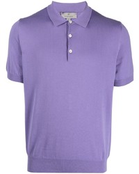 Мужская светло-фиолетовая футболка-поло от Canali