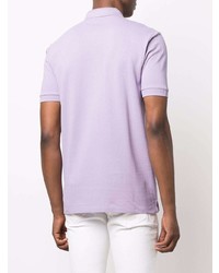 Мужская светло-фиолетовая футболка-поло от Hugo