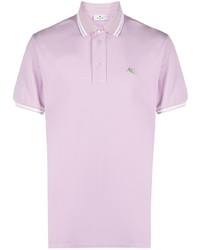 Мужская светло-фиолетовая футболка-поло от Etro