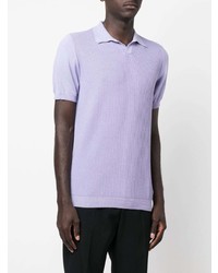 Мужская светло-фиолетовая футболка-поло от Manuel Ritz