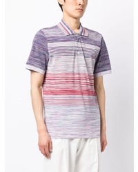 Мужская светло-фиолетовая футболка-поло от Missoni