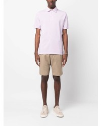 Мужская светло-фиолетовая футболка-поло от Fedeli