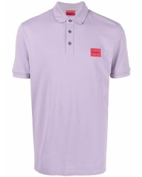 Мужская светло-фиолетовая футболка-поло от Hugo