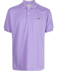 Мужская светло-фиолетовая футболка-поло от Lacoste