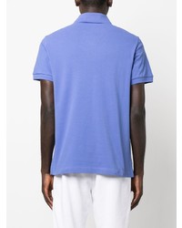 Мужская светло-фиолетовая футболка-поло от VERSACE JEANS COUTURE