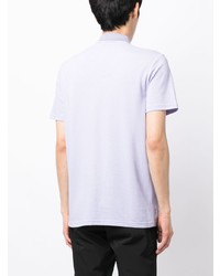 Мужская светло-фиолетовая футболка-поло от BOSS