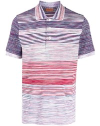 Мужская светло-фиолетовая футболка-поло от Missoni
